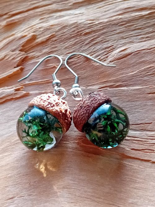 Náušnice s rostlinami