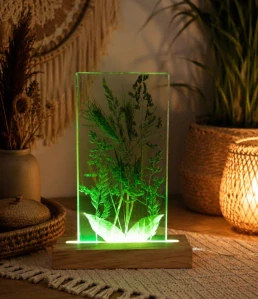 Lampa z pryskyřice -Luční trávy 